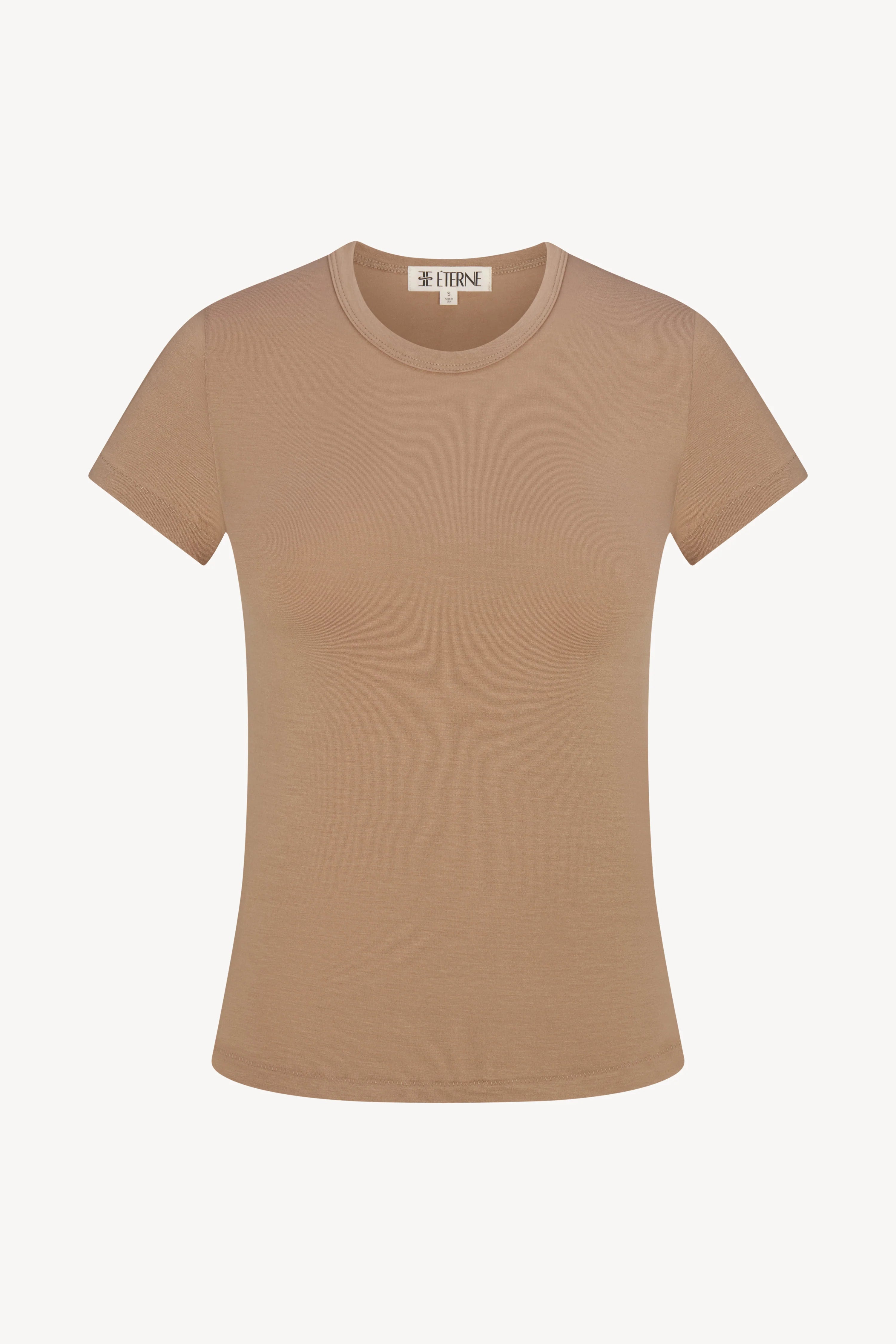 Fitted Crewneck Short Sleeve T-Shirt