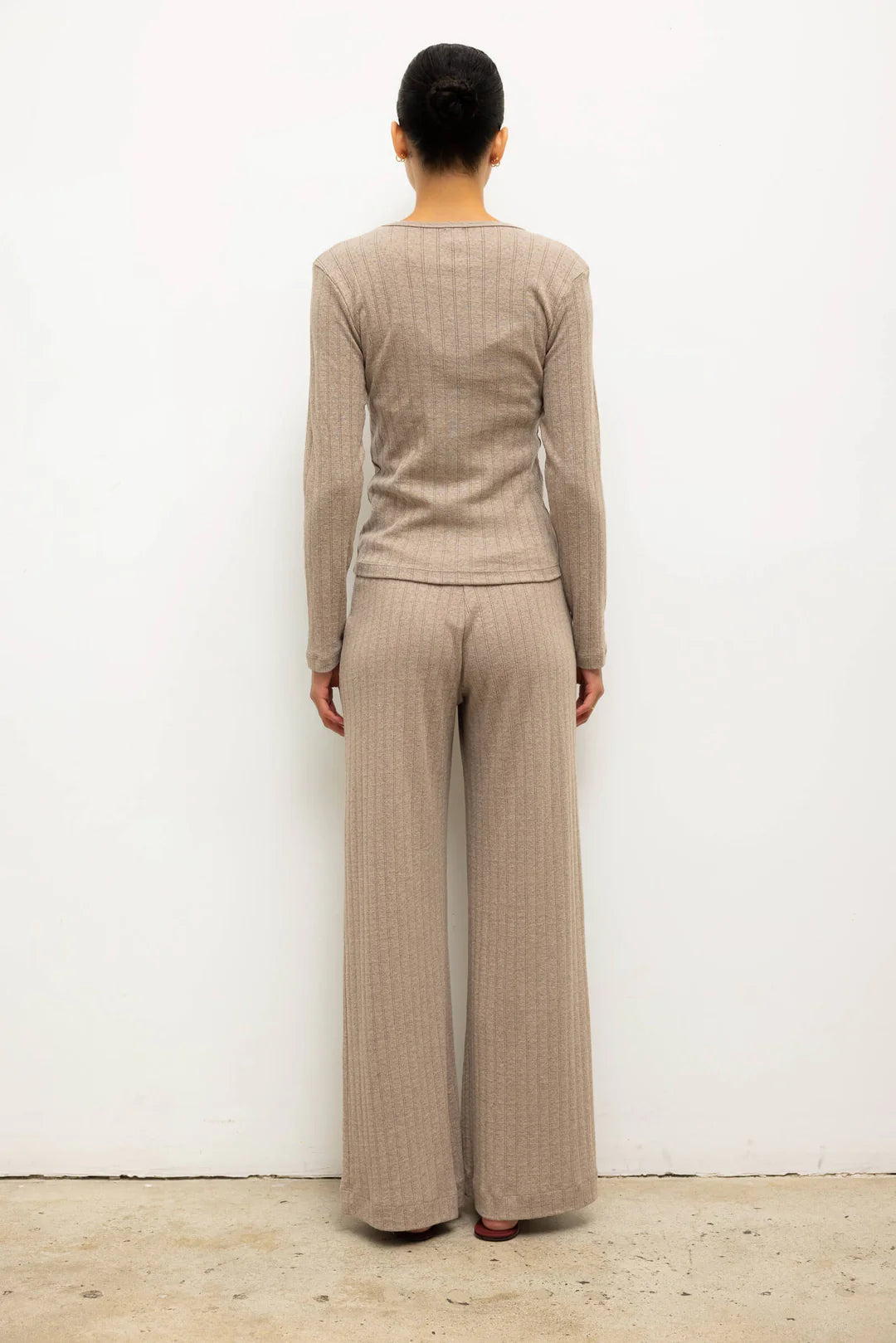 Pointelle Slim Fit Long Sleeve