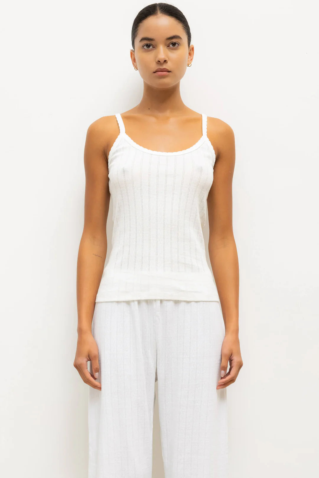 Pointelle Tank