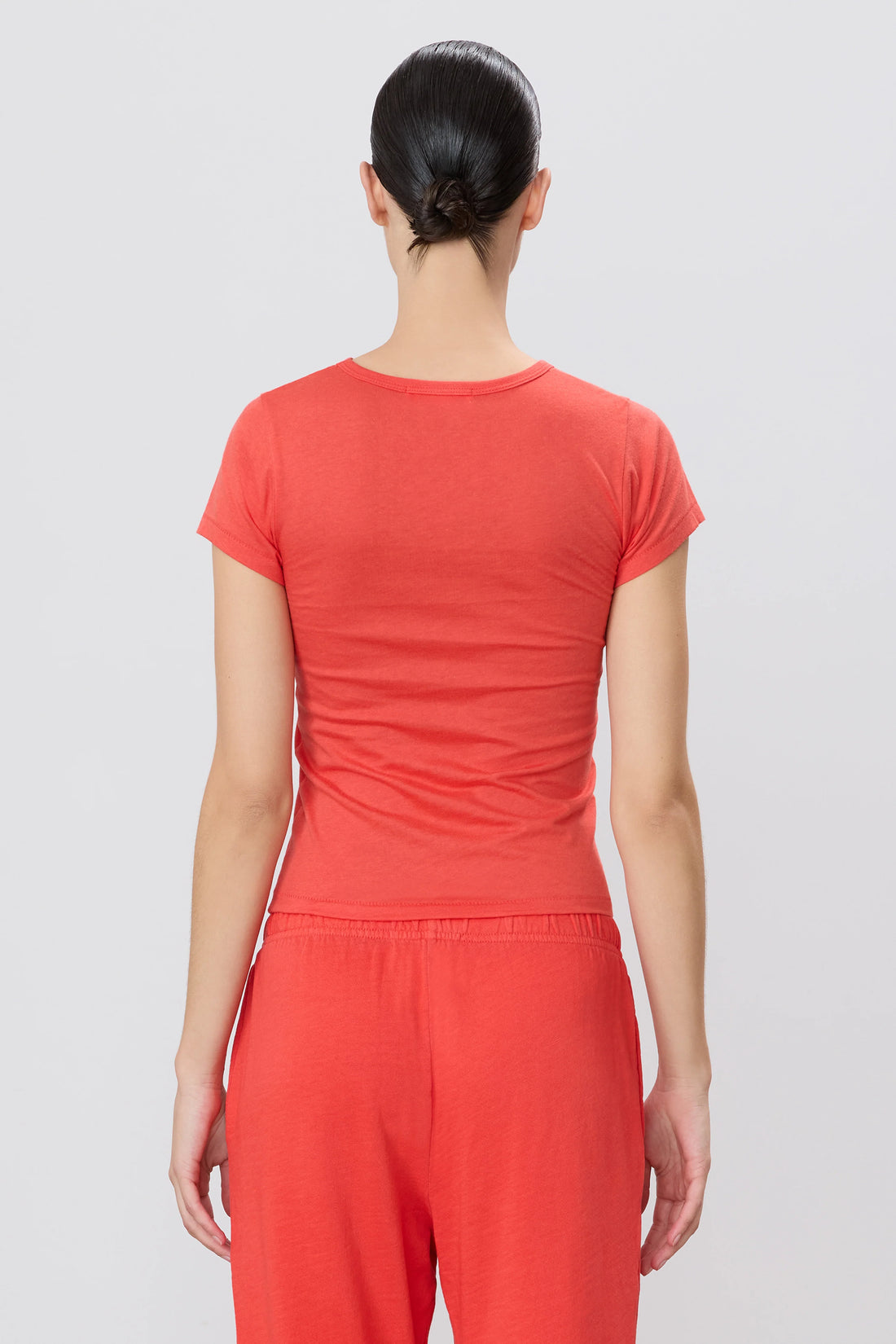 Fitted Crewneck Short Sleeve T-Shirt