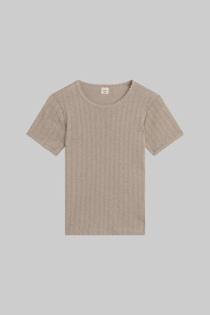 Pointelle Slim Fit Tee