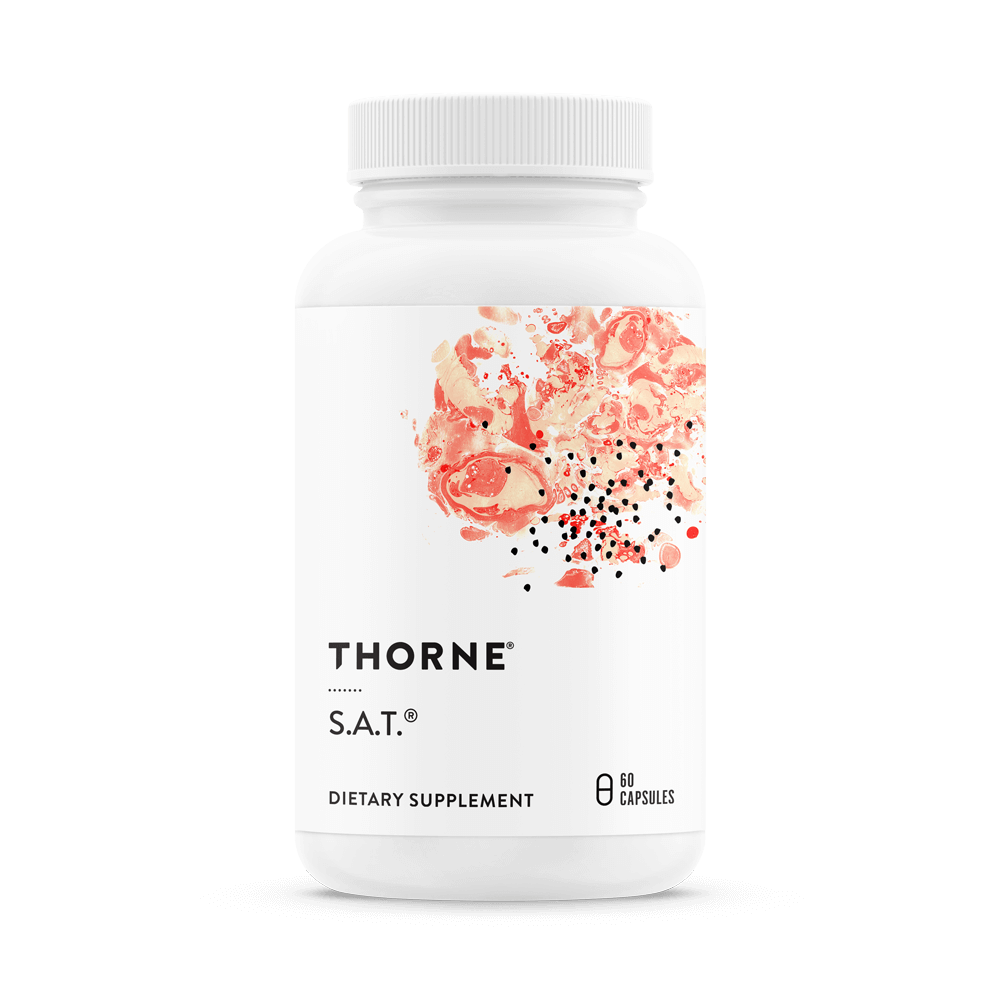 S.A.T. (Silymarin, Artichoke, Turmeric) is a liver-protective formula that provides curcumin and milk thistle extracts as well-absorbed phytosomes.* Artichoke provides support for fatty liver.*